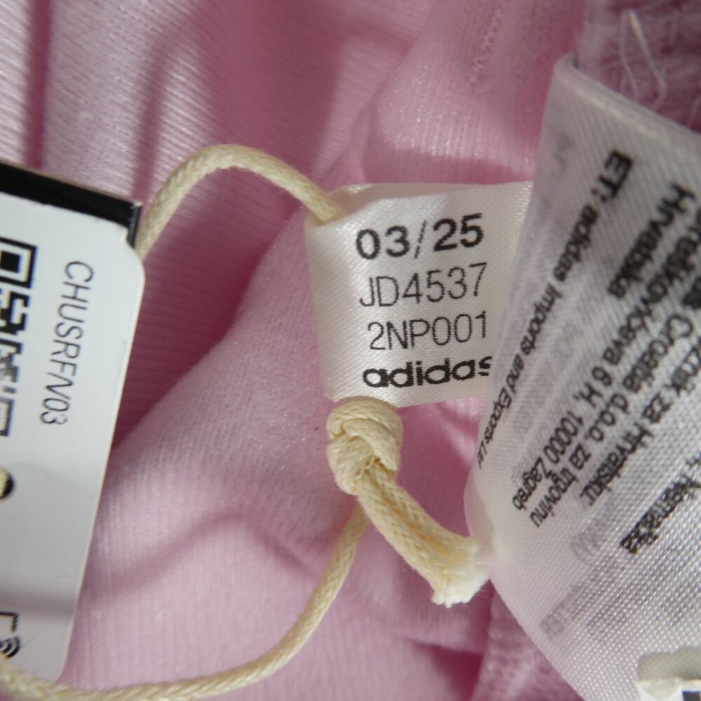 Adidas Women’s Large Clear Pink 2‑PC Track Suit Set Jacket KT0125 Pants JD4537 - Picture 12 of 15